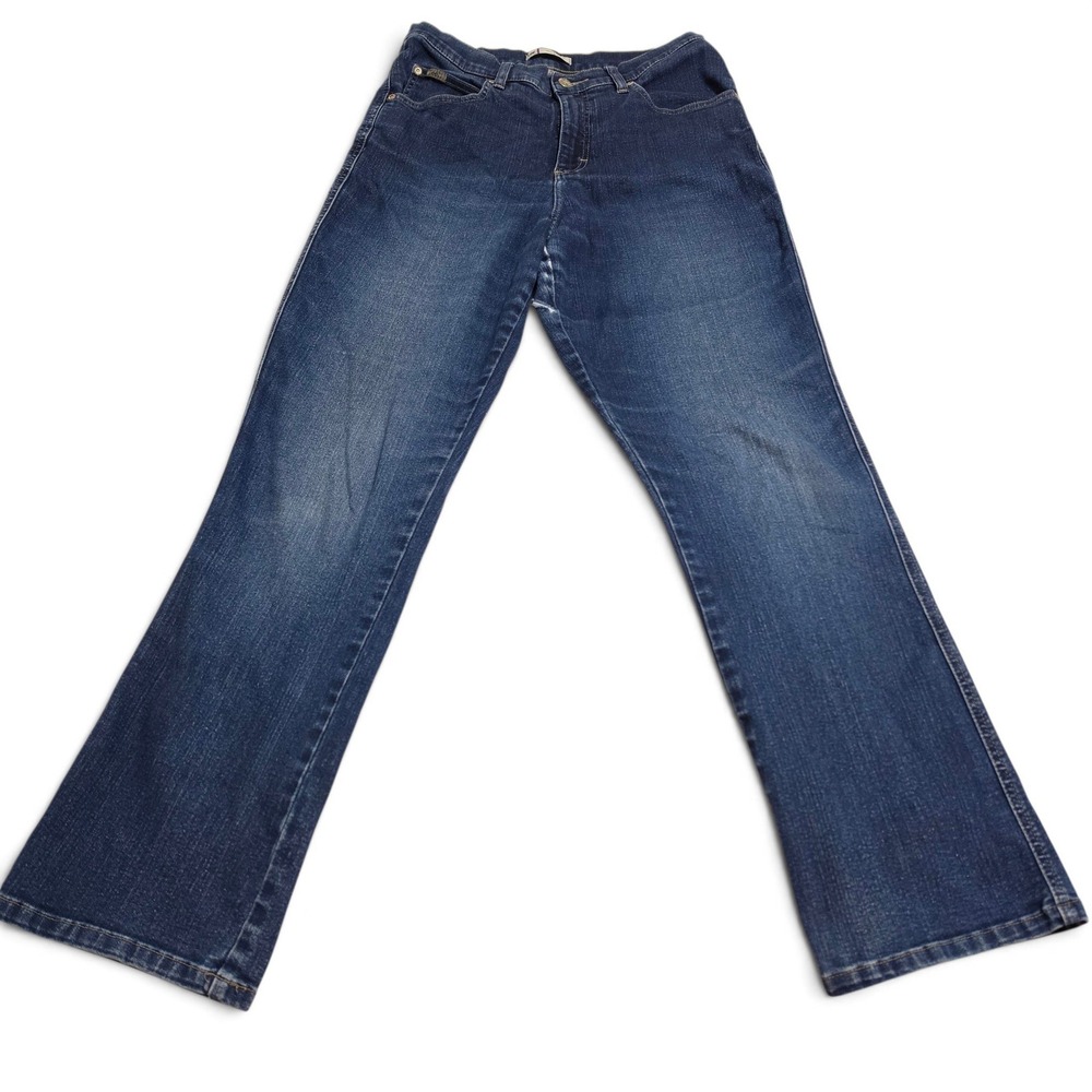 Lee Lean Bootcut Jeans at the Waist Dark Wash Denim Size 12M LMKH03574
